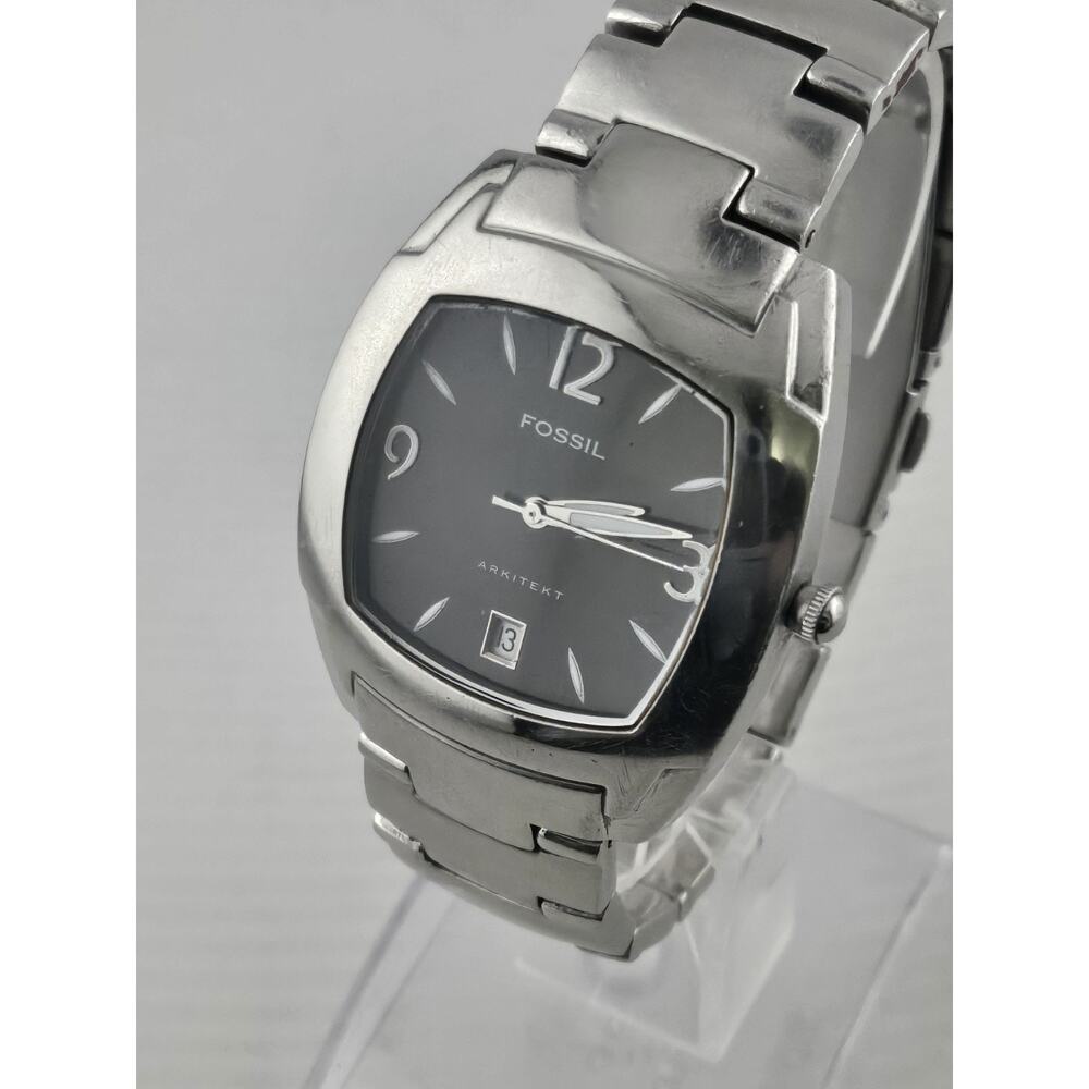 Mens Fossil Arkitekt FS-2937 Quartz Watch Date New Battery Runs